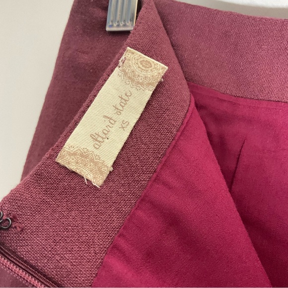 Altar’d State Burgundy Floral Embroidered Mini Multi-Color Back Zipper Size XS. - Picture 2 of 14